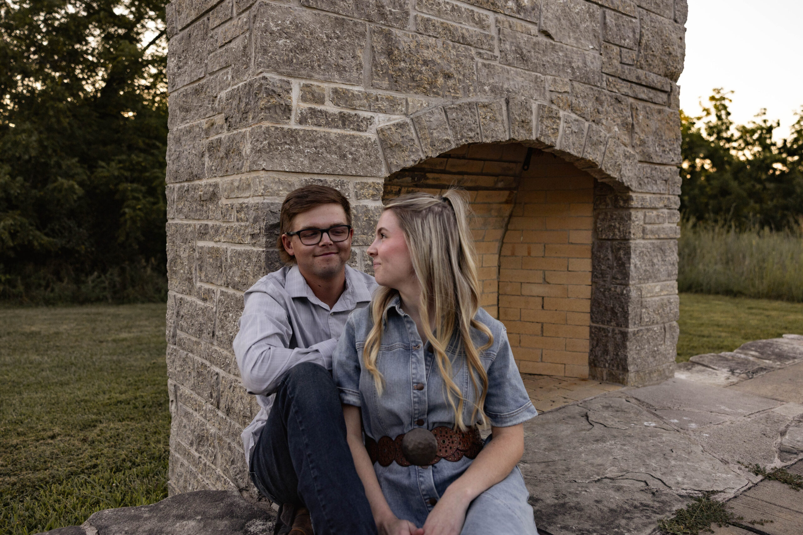 Engagement session with western style at Big Cedar Lodge, a top western photoshoot location Missouri.